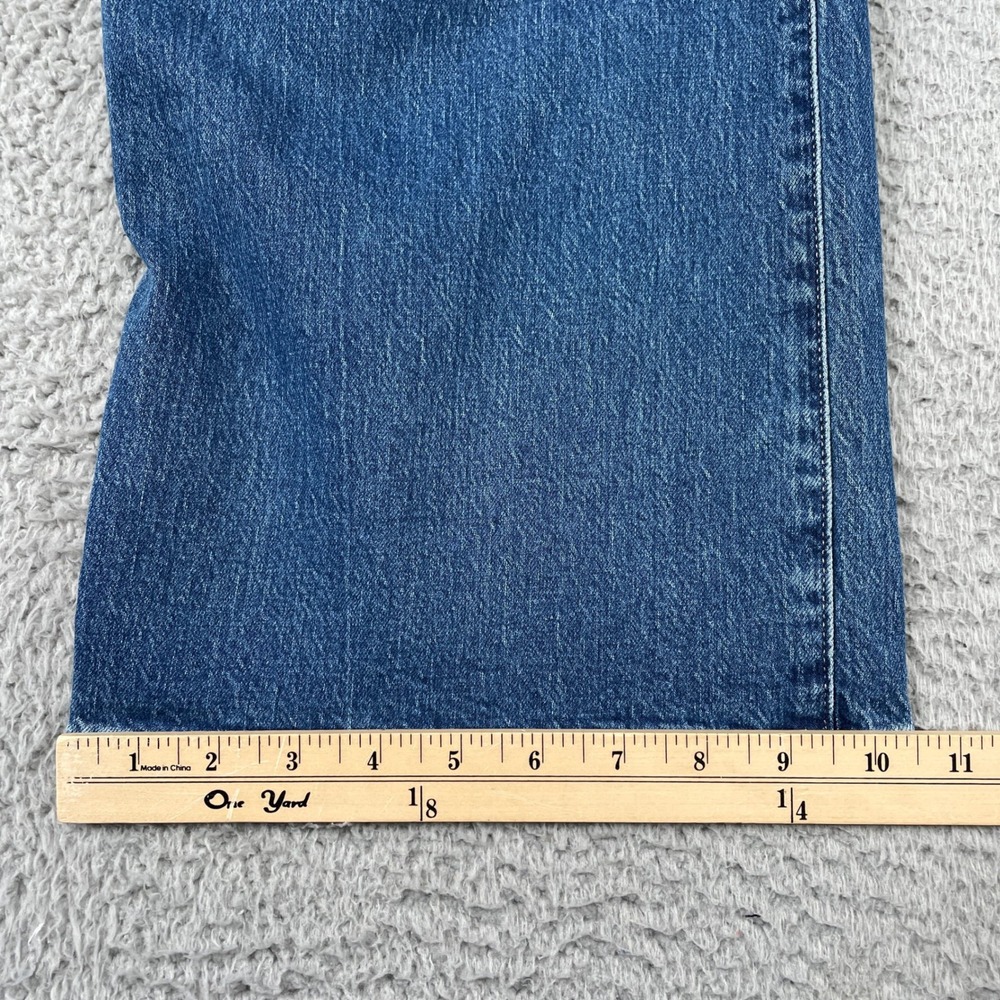 J.Crew Jeans Womens 31 Blue Full Length Wide-Leg Patch Pocket High Rise Denim - Picture 5 of 9